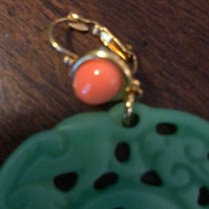 Jewelry - Green Asian motif earrings. Jewelry - Green Asian motif earrings.